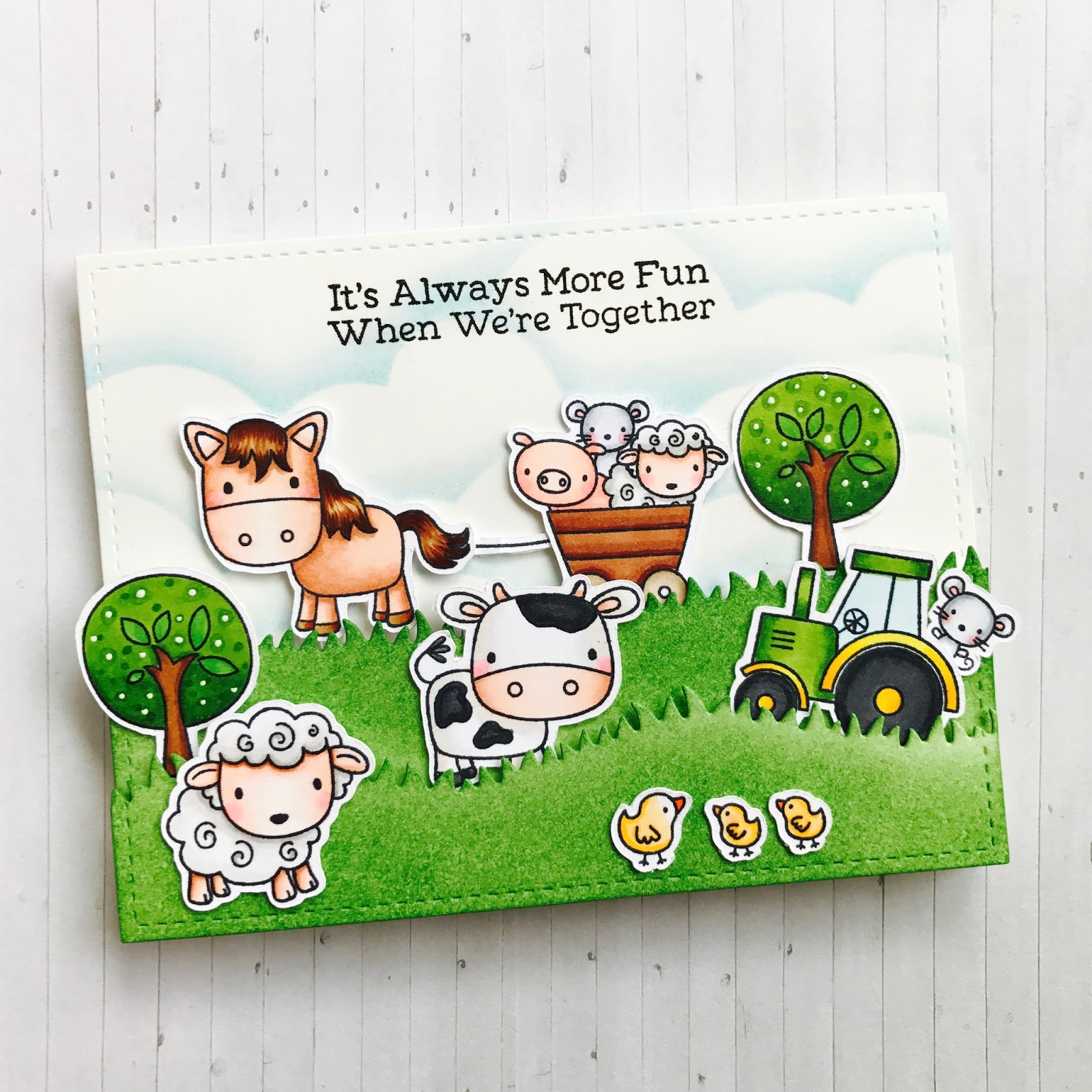 Handcrafted Cards Made With Love: MFT: FARM FRIENDS