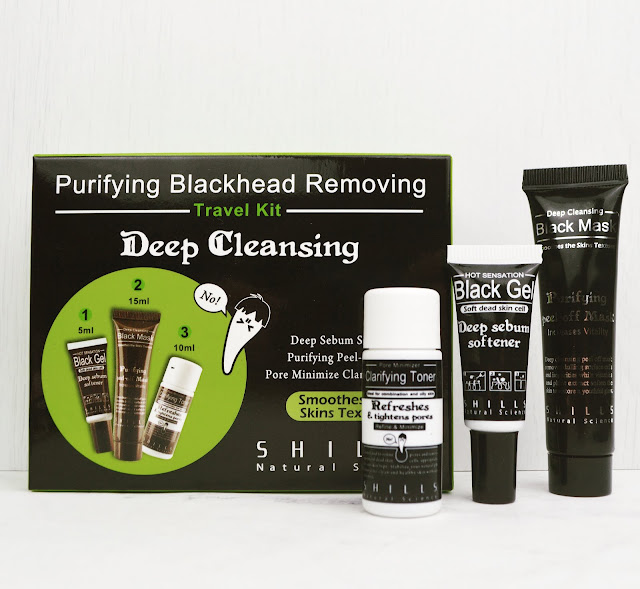 Lovelaughslipstick Blog - Shills Deep Cleansing Blackhead Removal Kit Review - Black Peel Off Charcoal Mask, Sebum Softener and Clarifying Toner from Shills