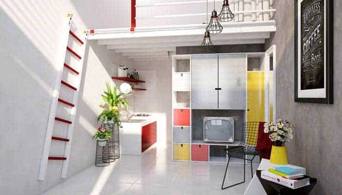 trang trí phòng trọ có gác lửng trang trí phòng trọ có gác lửng