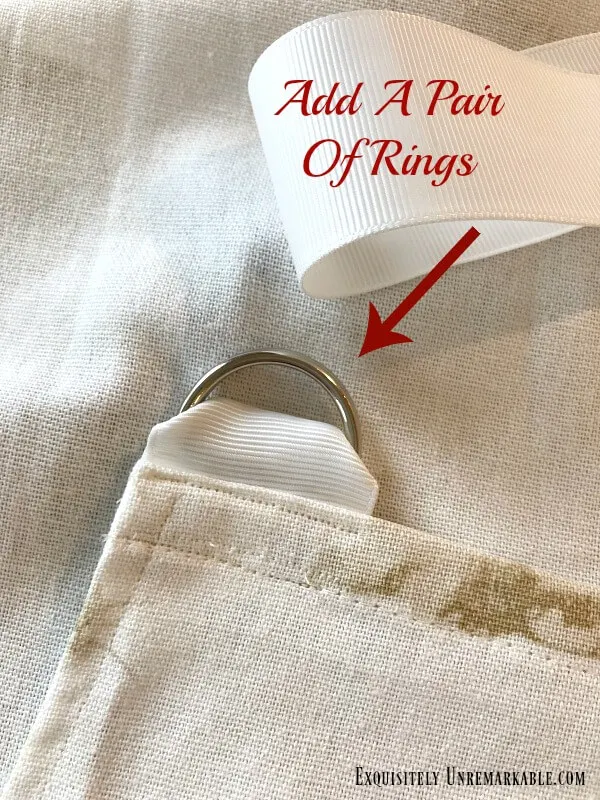 Add A Pair Of Rings To Apron Neck