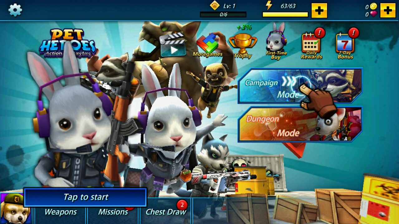 Action of Mayday Pet Heroes v1.0.1 Mod Apk