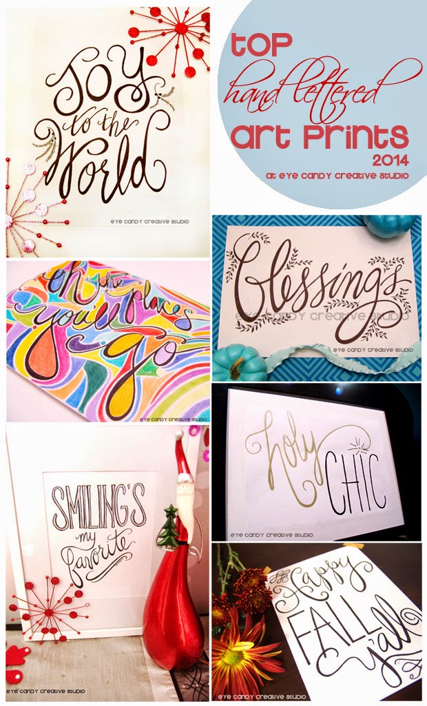 top art prints, hand lettered art prints. hand lettering, fall art prints, christmas art prints, kids art print