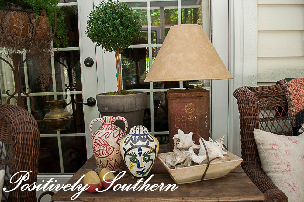 Antiques on a Screened Porch 2.0 | Positively Southern