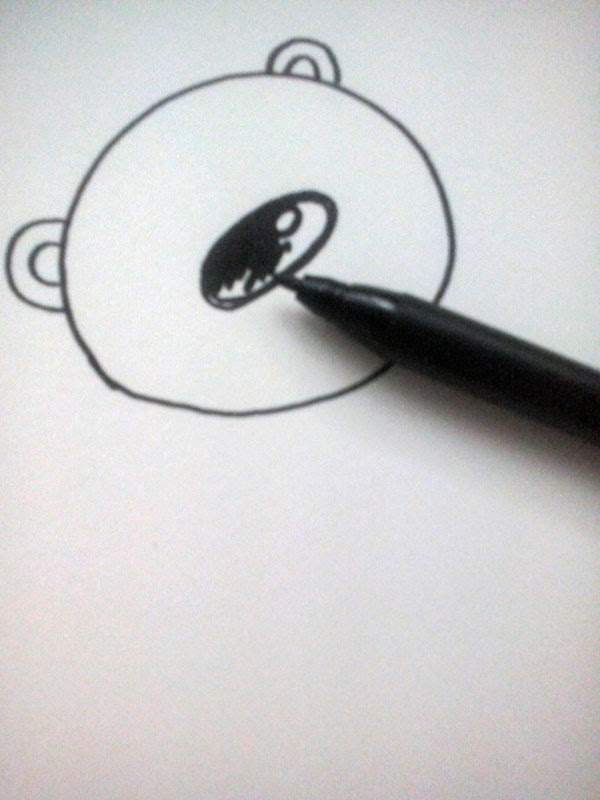 tutorial diy dibujar un oso con círculos