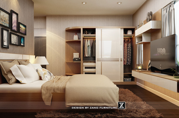 Thiết kế nội thất phòng ngủ đẹp căn hộ 99m2 - Central Sunrise City 2
