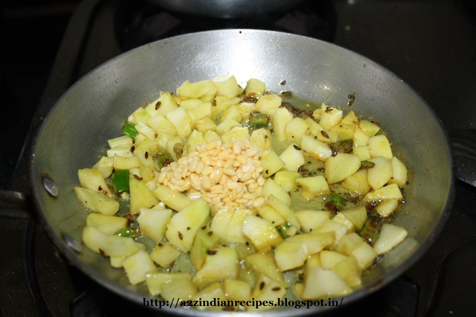 a2zindianrecipes-papaya-stir-fry-kaccha-papaya-bhaji