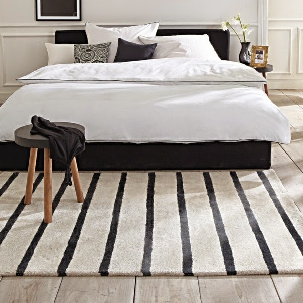 Carpet in black and white – wonderful ideas