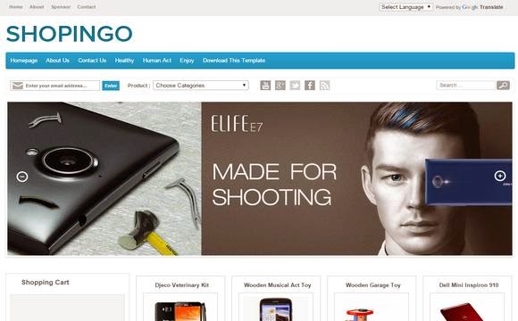 Shopingo eCommerce Blogger Template