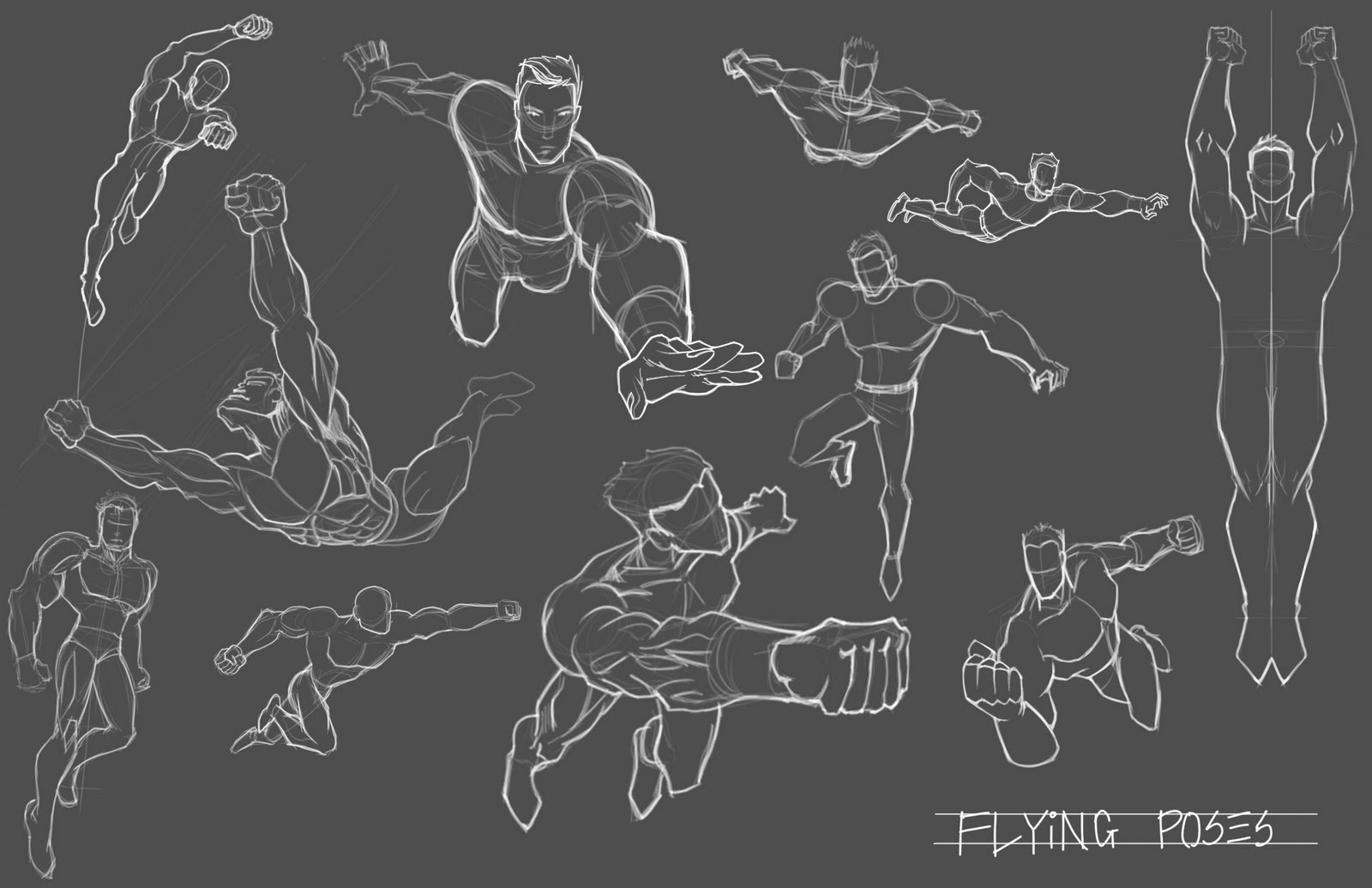 ISketch Weekly: flying poses. source: 2.bp.blogspot.com. 