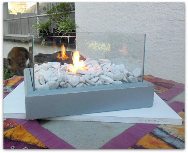 Easy DIY Portable Fire Feature with step-by-step tutorial