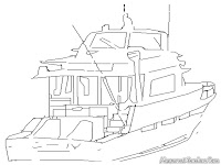 Mewarnai Kapal Speed Boat