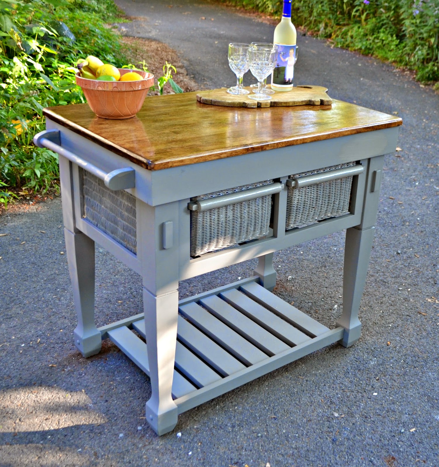 Heir and Space A Solid Oak Kitchen Island
