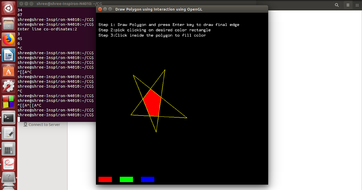 Second Assignment DDA algorithm for line drawing using Mouse