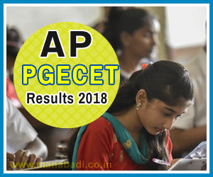 AP PGECET Results 2018 AP PGECET Results 2018