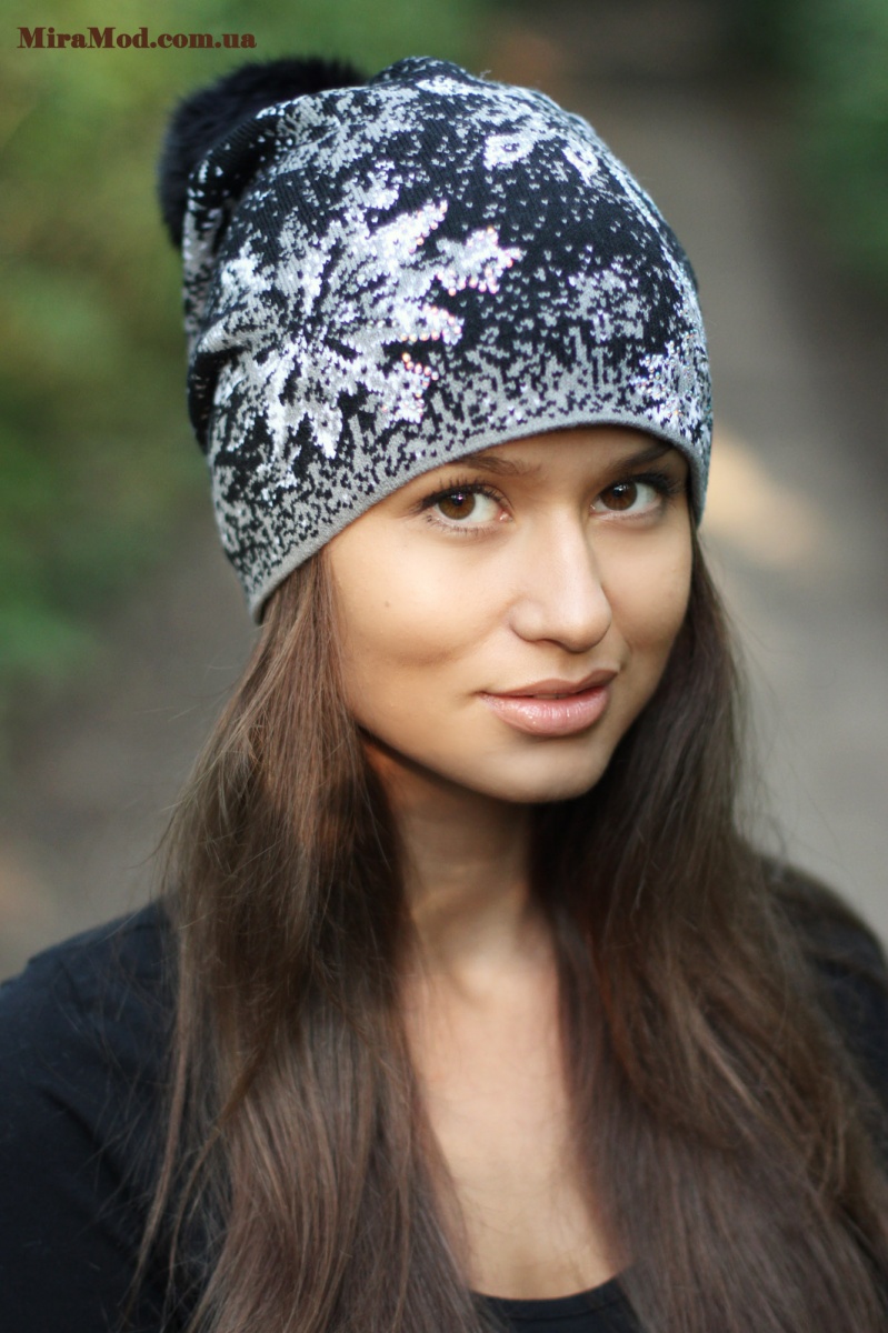 шапка с мехом. шапка-ушанка пильников. жаккард для женской шапки. дизайнерские шапки. красивые зимние шапки для женщин.