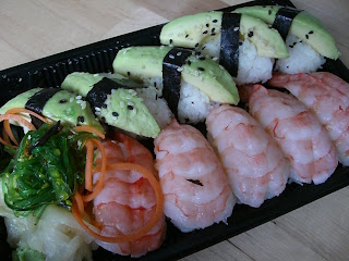 sushi - Social helg med mycket gott