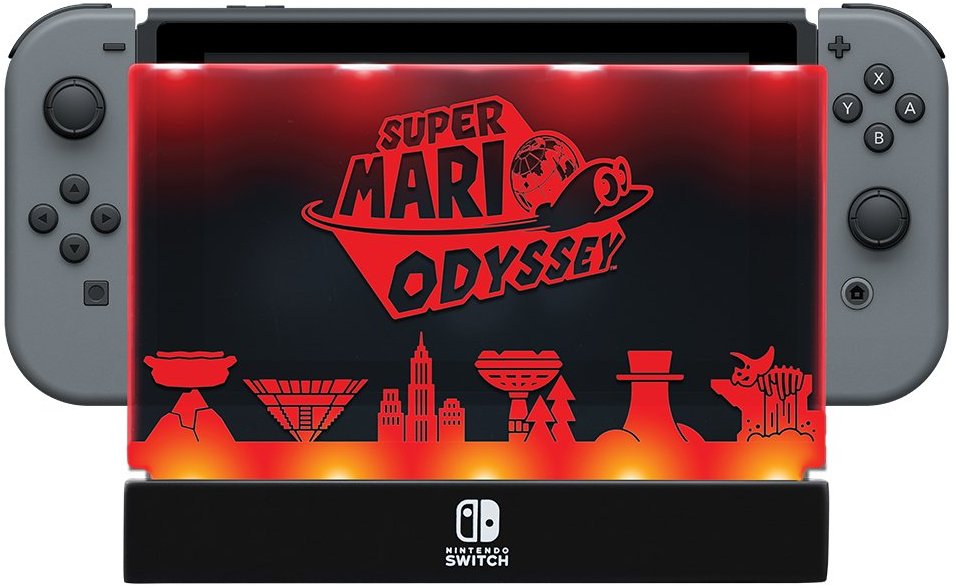 Dock do Switch ganha capa protetora iluminada de Super Mario Odyssey e  Zelda: Breath of the Wild - Nintendo Blast