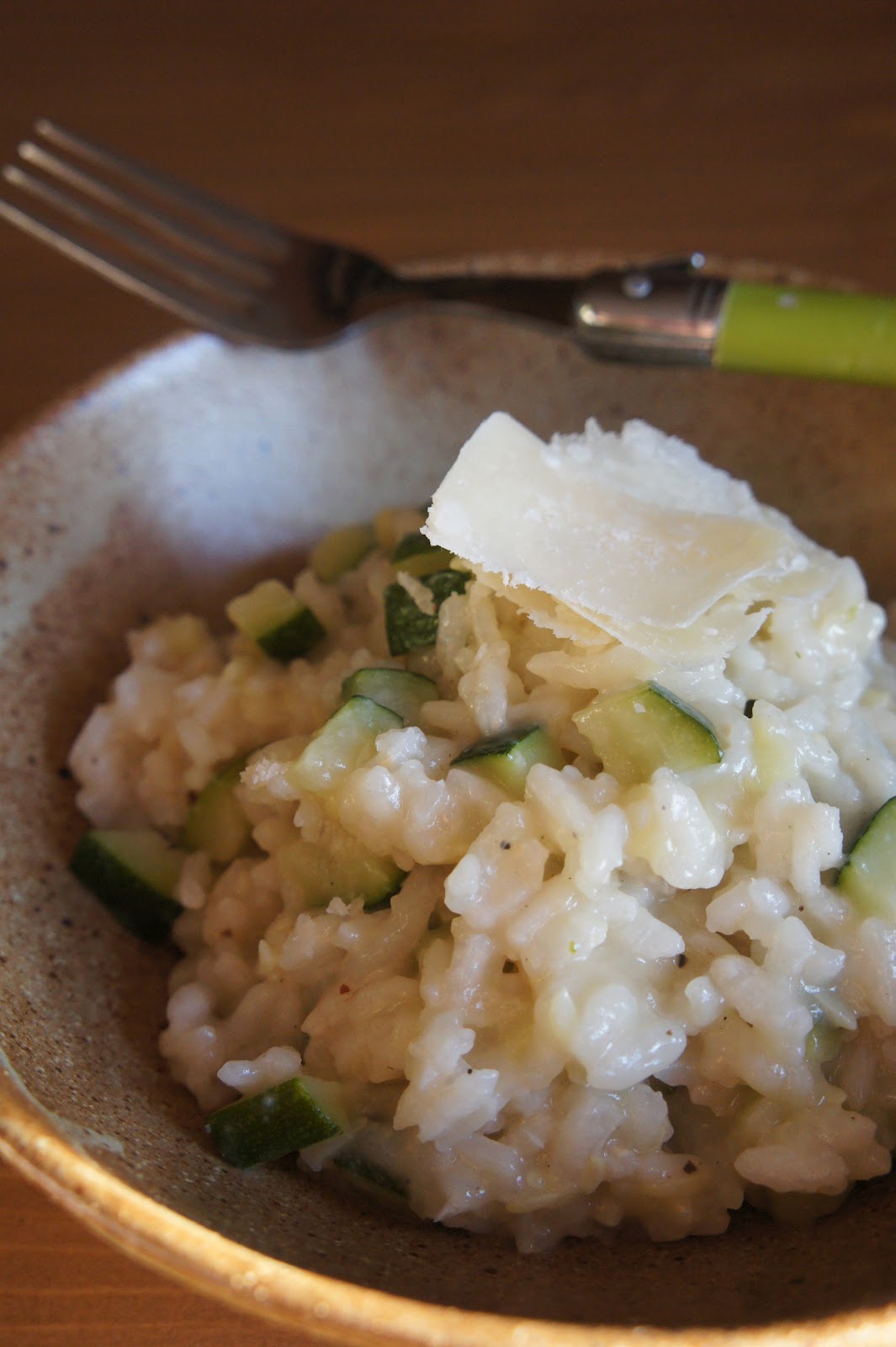 Risotto courgettes parmesan