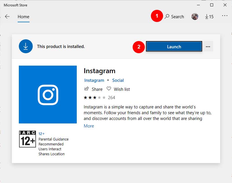 langkah upload photo ke instagram via pc