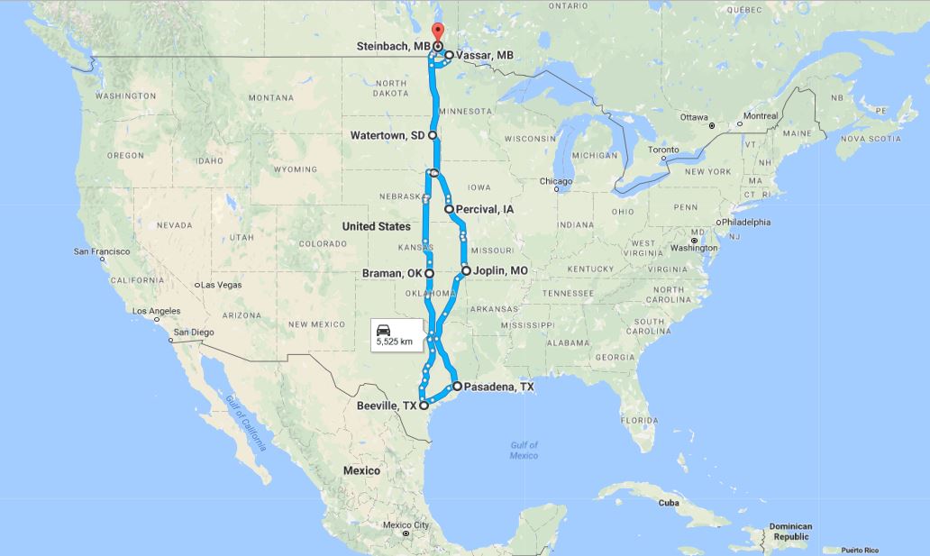 roadtrip chris arbon BeevillePasadena Texas.