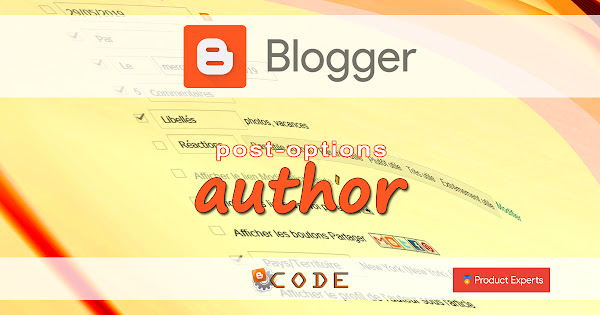 Blogger - Auteur de l'article (post-author)