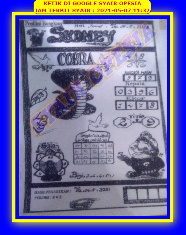 PREDIKSI SYDNEY COJEEL