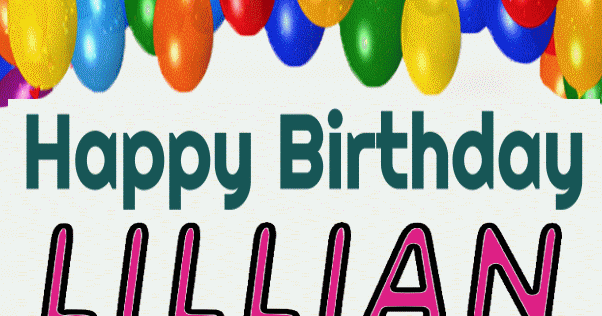 Happy Birthday LILLIAN images gif