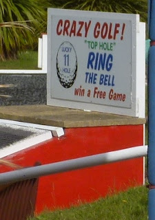 The Lucky Top Hole at the Arnold Palmer Crazy Golf in Exmouth, Devon The Lucky Top Hole at the Arnold Palmer Crazy Golf in Exmouth, Devon