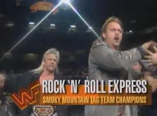 WWF / WWE Survivor Series 1993: Smokey Mountain Tag Team Champions The Rock 'n' Roll Express