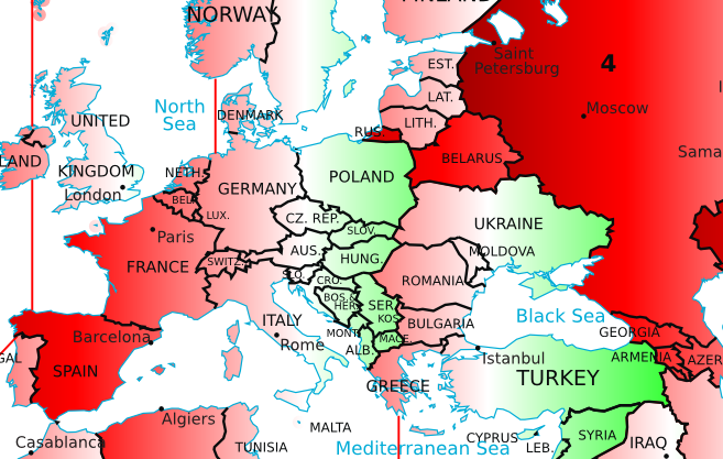 Geografilia Hartă Diferența Dintre Ora Solară și Ora Oficială