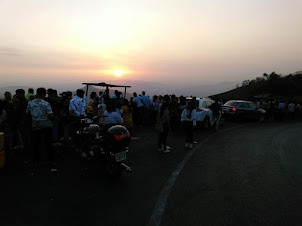 Seeing the last SUNSET of the motorcycle ride at SUNSET POINT