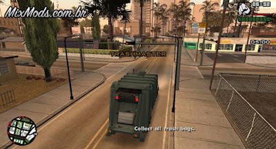 missão de caminhão de lixo gta sa