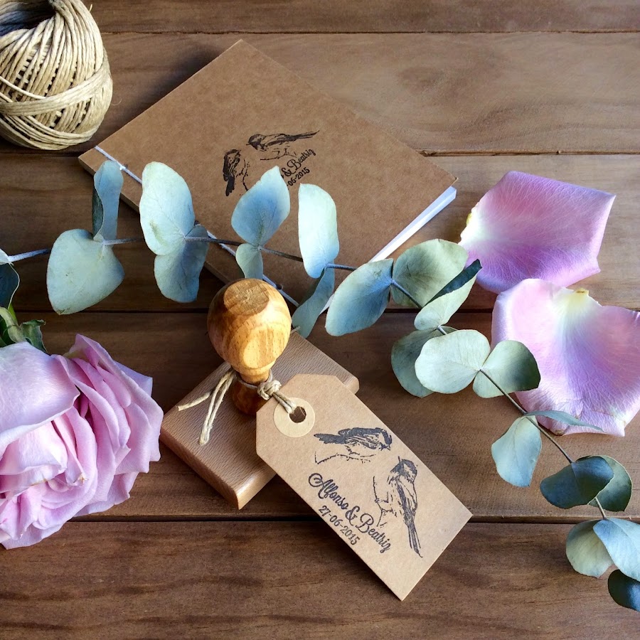 detalles de boda sellos personalizados