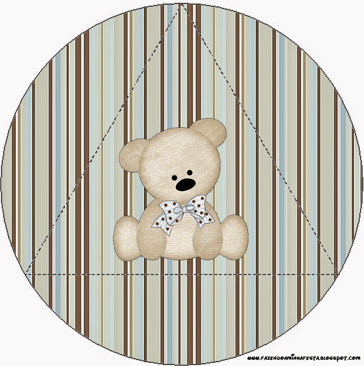 Teddy Bear Family, Toppers or Free Printable Candy Bar Labels.