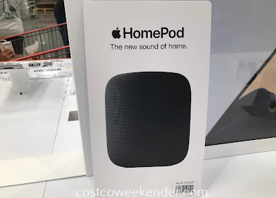 Talk to Siri and stream your favorite songs in your home with the Apple HomePod Smart Speaker