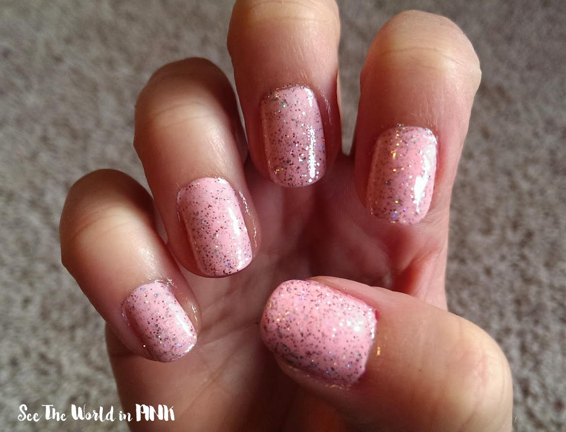 Manicure Monday Baby Pink + Glitter!