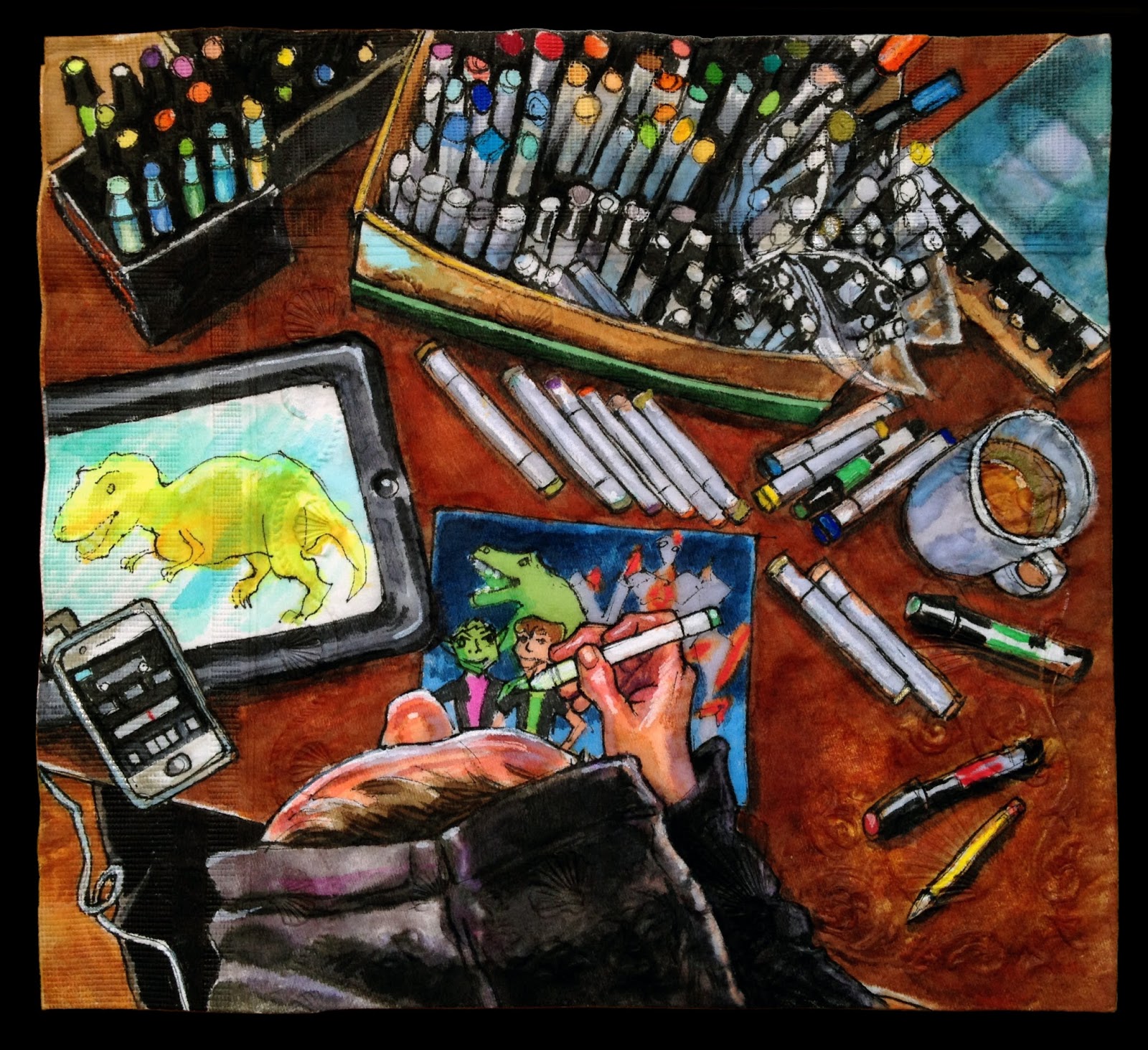 Daily Napkins Why Draw on Napkins?