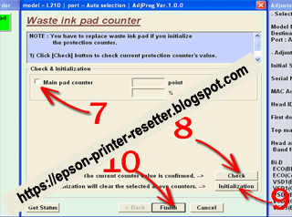 Epson Printer Reset Step 7