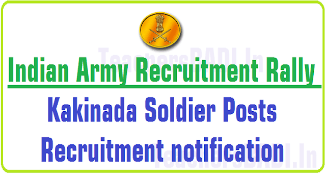 Indian Army Recruitment Rally, Kakinada Soldier Posts 2016 ARR,Indian Army Recruitment Rally,Kakinada Soldier Posts 2016