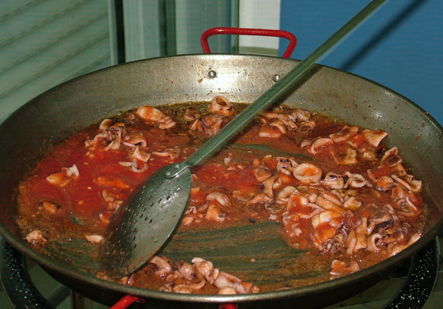 sofreir gambas con arroz a banda