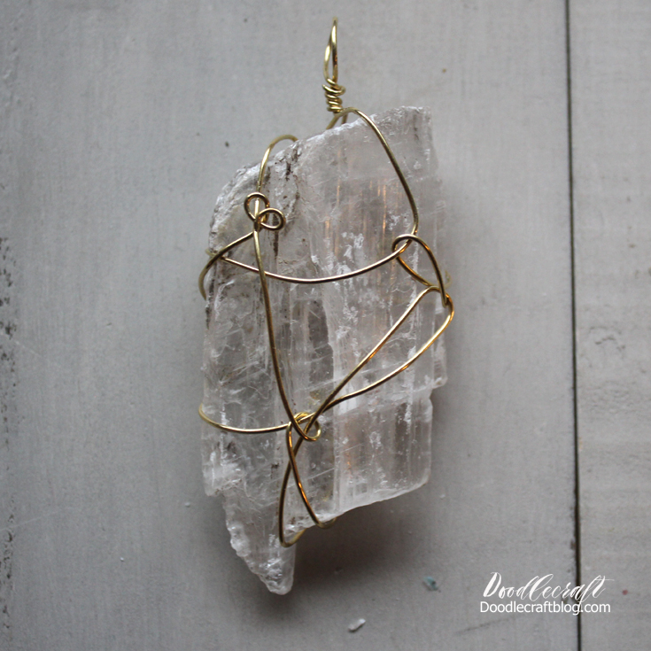 Wire Wrapped Crystal Necklace!