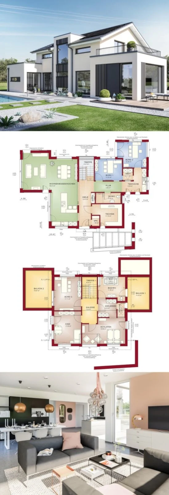 model rumah minimalis idaman plus denah dan penataan interior