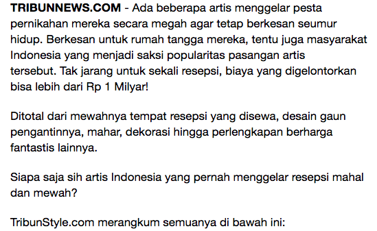 TRADING FOREX: 5 Pernikahan Artis Ini Disebut Paling Mewah Se-Indonesia
