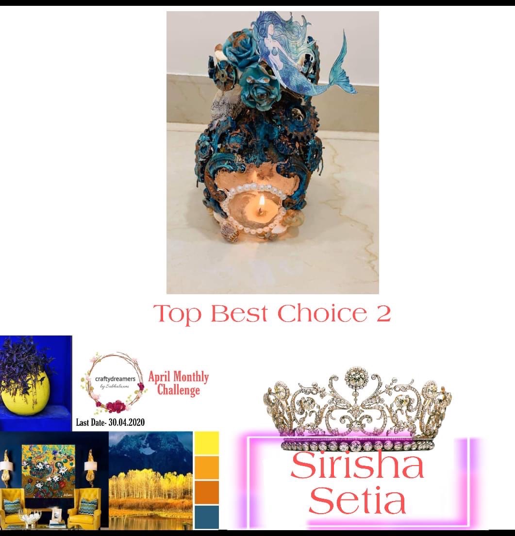 TOP BEST CHOICE 2- APRIL- CRAFTYDREAMERS CRAFT PLACE