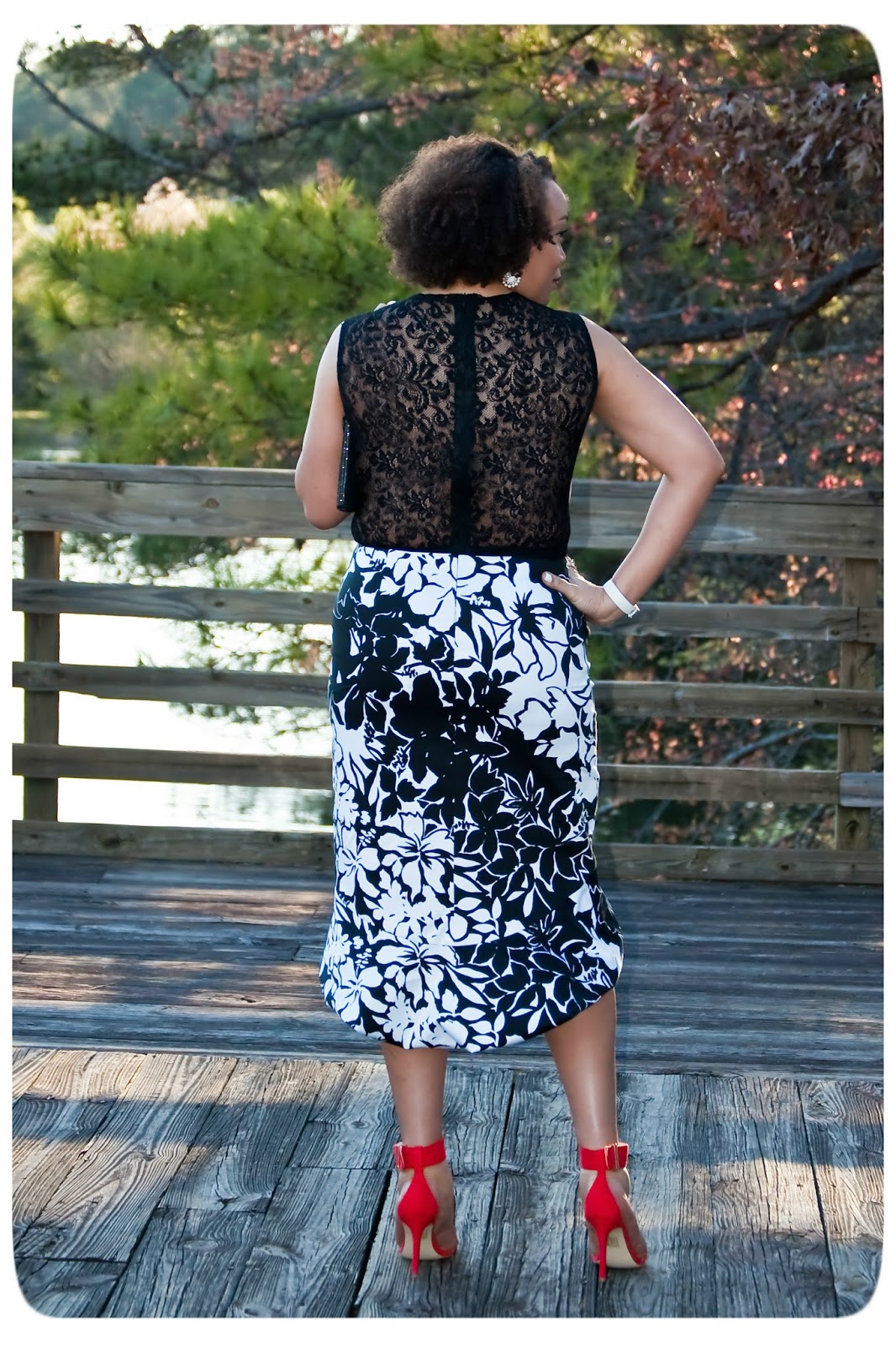 Floral & Lace Panel Dress Inpired by Clements Ribeiro made with Mood Fabrics - Erica B.'s - DIY Style!