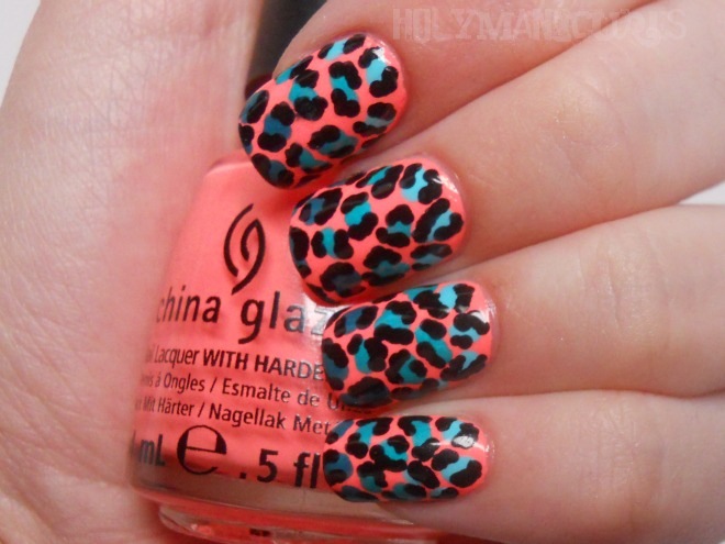 Holy Manicures: Ombre Leopard Spot Nails.