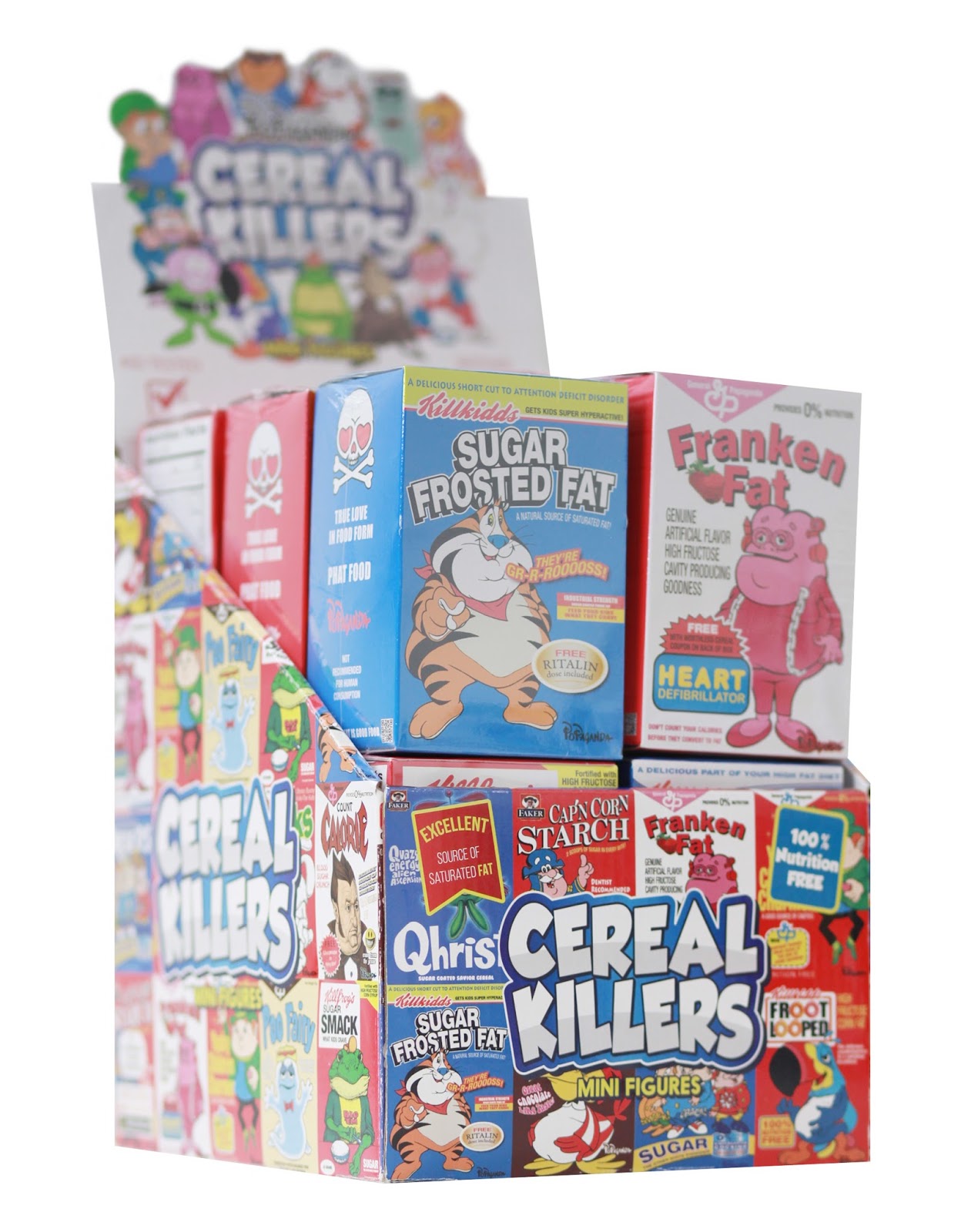 Ron English Cereal Killers Mini Figures & Packaging Reveal Tenacious