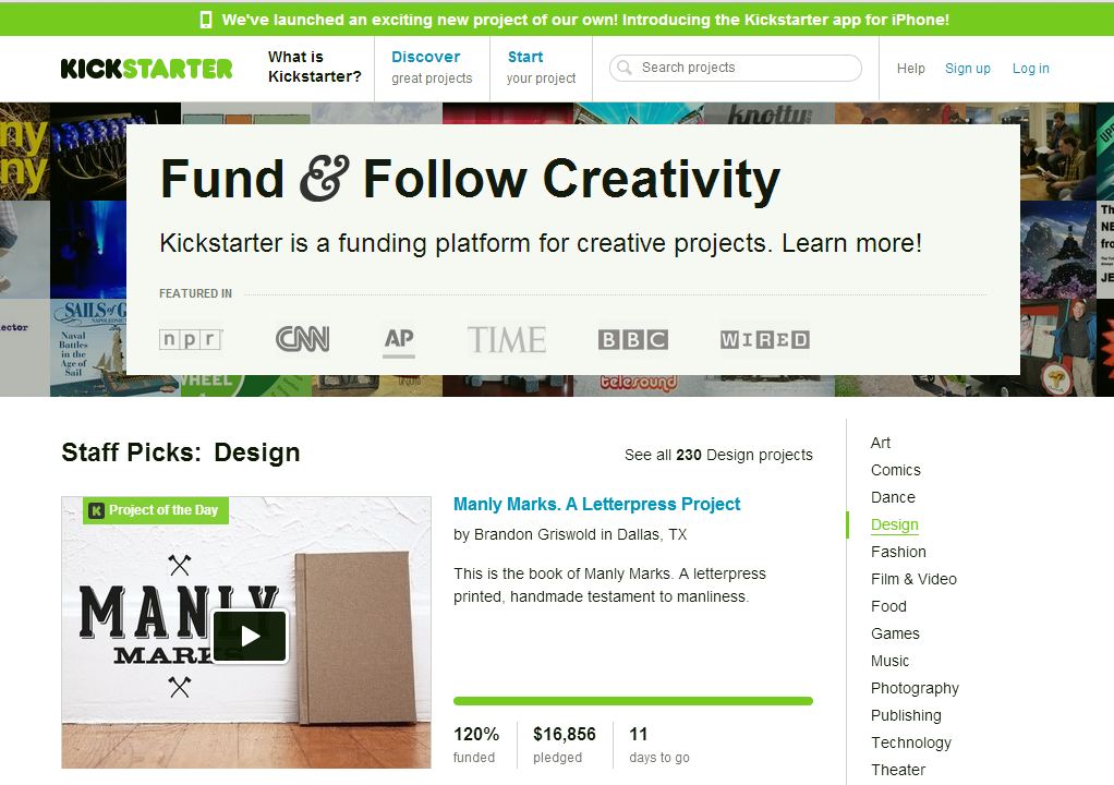 UpFront with NGS Kickstarter Need a genealogy project funded? This might be the way to go!