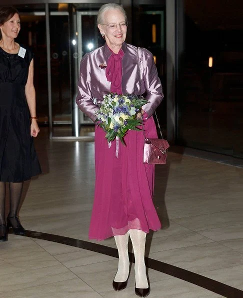 Princess Marie wore Raquel Diniz Armonia Silk-Georgette Dress and Jimmy Choo sandals. Margrethe, Crown Princess Mary, Princess Benedikte