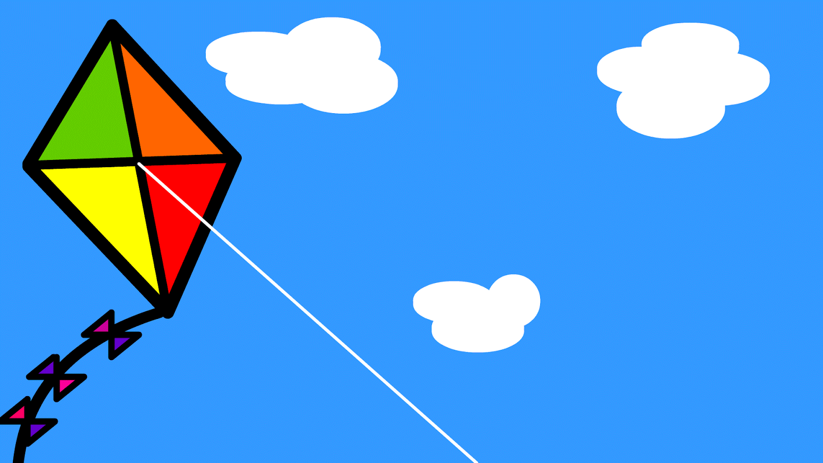 Воздушный змей рисунок 2 класс